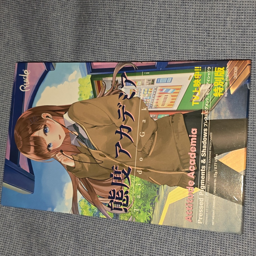 Rude Cosmetics Attitude Academia Taido Gakkai Manga Anime Eyeshadow palette